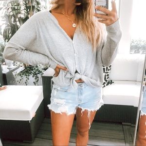 Waffle Knit Colsie Top